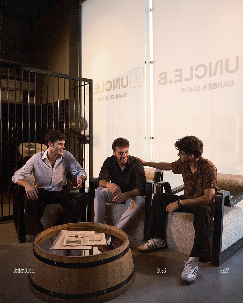 Clients relaxing in the Uncle B lounge